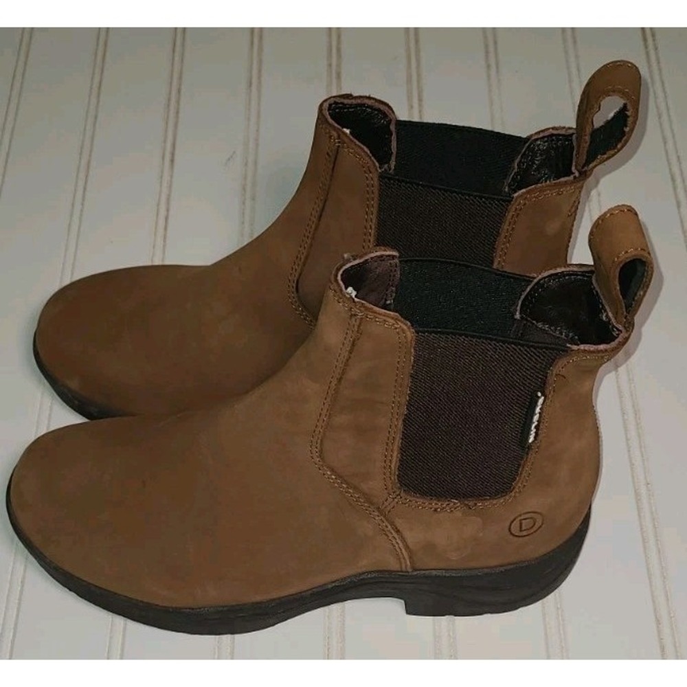 Dublin Women's Elevation Brown Suede Jodhpur Paddock Riding Boots Size 8.5